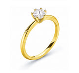 LAB-Diamond Ring in 585 Gold